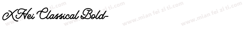 XHei Classical Bold字体转换